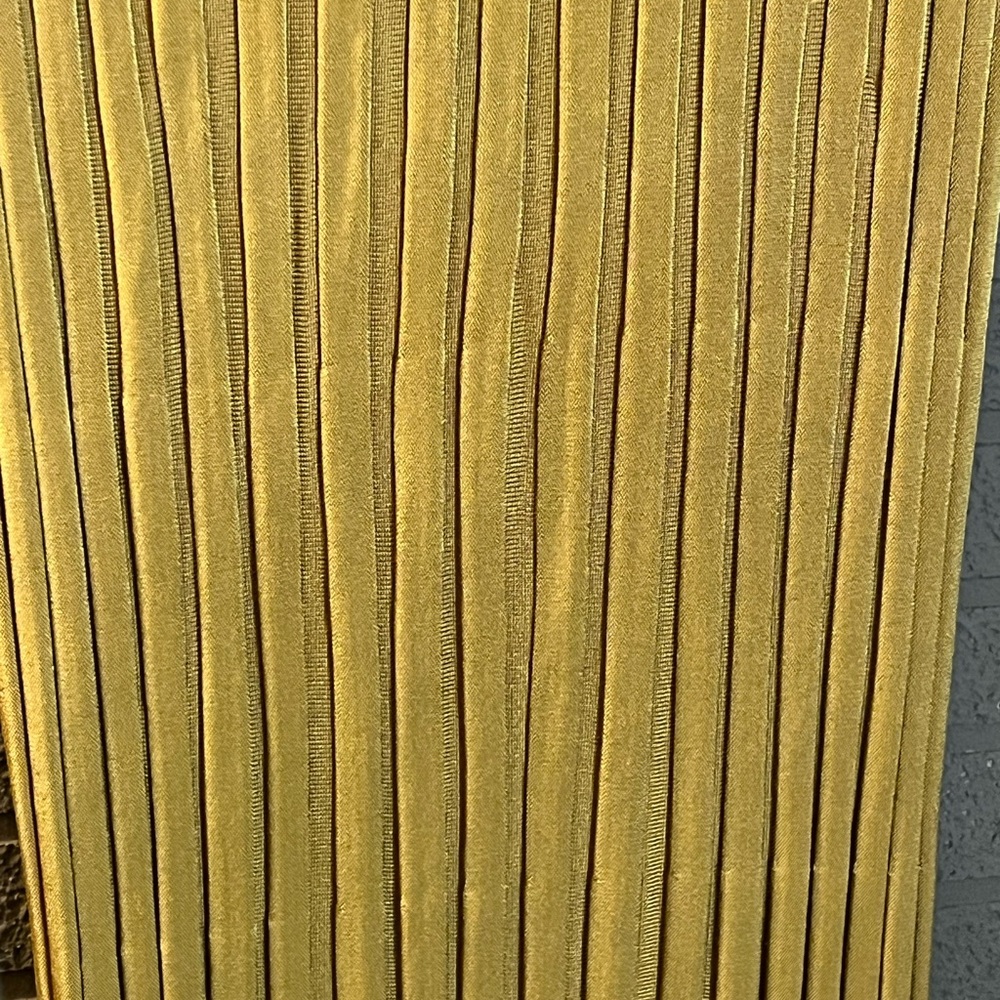 NWT Zara: Mustard Yellow Ribbed Knit Maxi Skirt with Side Slit - Picture 7 of 8